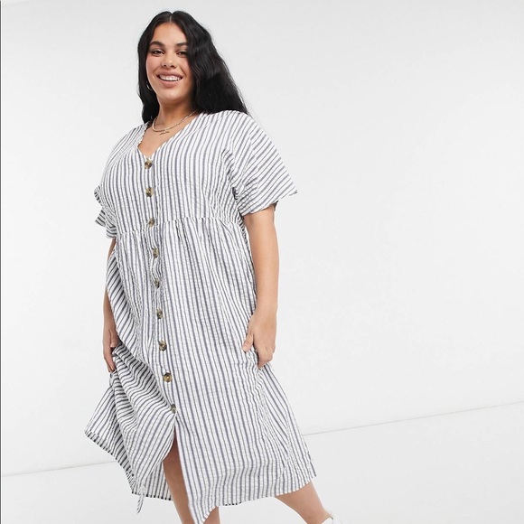 ASOS Curve Dresses & Skirts - Plus Size ASOS Striped Smock Dress
